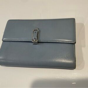 Coach Blue Leather Wallet